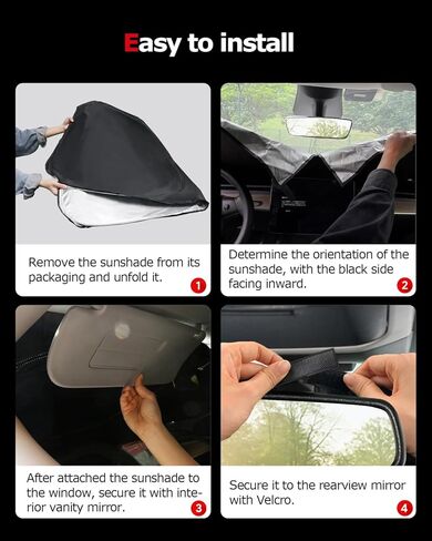 Windshield Sunshade for Subaru Outback 2021-2024,Retractable Front Window Sun Shade Block UV Sun Visor Outback Accessories in Kuwait