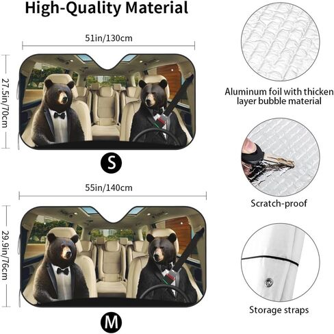 Car Windshield Sun Shade Duck Driving Car Sunshade for Car Truck SUV,Blocks UV Rays Keep Vehicle Cool Folding Auto Sunshades Car Sunscreen (55x29inch) in Saudi Arabia