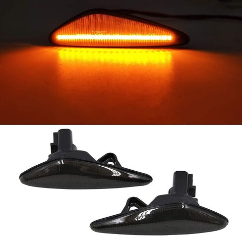 مصابيح علامة جانبية LED كهرمانية متتابعة من NSLUMO لعام 2016-up Mazda MX-5 ND 2009-2012 RX-8 عدسة مدخنة مصابيح أمامية للحاجز الأمامي استبدال مصابيح العلامات الجانبية OEM in Saudi Arabia