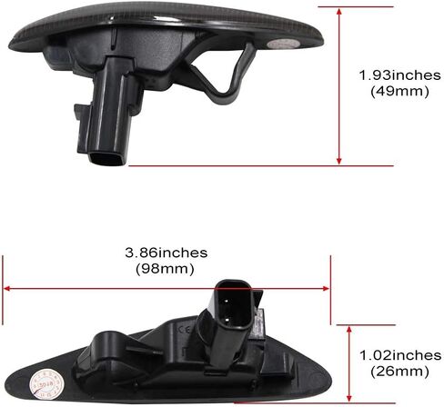 مصابيح علامة جانبية LED كهرمانية متتابعة من NSLUMO لعام 2016-up Mazda MX-5 ND 2009-2012 RX-8 عدسة مدخنة مصابيح أمامية للحاجز الأمامي استبدال مصابيح العلامات الجانبية OEM in Saudi Arabia