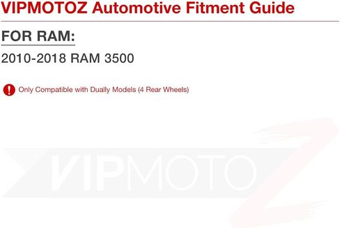[4 قطع] لـ 2010-2018 RAM 3500 بيك اب مزدوج أحمر + كهرماني LED شريط خلفي للحاجز الخلفي مصباح التحديد الجانبي، جانب السائق والراكب in Saudi Arabia