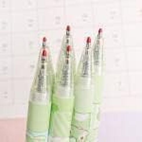 6 PCS Cute Pens Black Gel Ink Pens,Green Frog Gel Pens Cute Cartoon Animal Pen,Retractable Pens Ballpoint Pen(0.5mm) Writing and Correction Supplies in Saudi Arabia