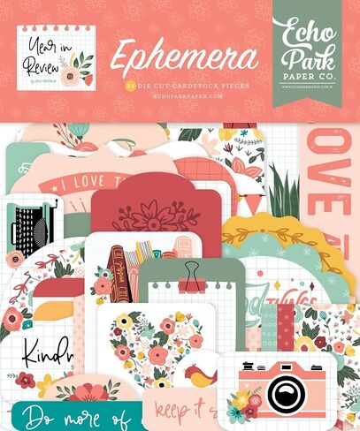 أيقونات Echo Park Cardstock Ephemera-Icon، السنة قيد المراجعة IR337024 in Saudi Arabia