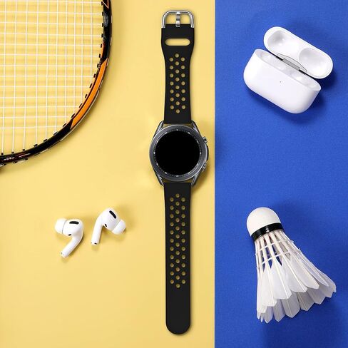 Easuny Sport Band Compatible for Galaxy Watch 3 45mm Band/Galaxy Watch 46mm Band/Gear S3 Frontier, 22mm Quick Release Silicone Breathable Watch Strap Accessories Large Small in Saudi Arabia