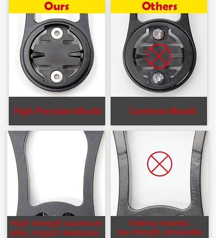 Bike Computer Mount Bike Out Front Mount for Garmin Edge, CATEYE, Bryton, Compatible with GoPro Camera, Bike Lights, All Garmin Series 25 130 200 500 510 520 800 810 820 1000 1030 GPS Computer in Kuwait