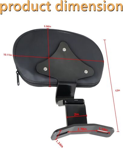 مسند ظهر للدراجة النارية، وسادة أمامية للسائق، مسند ظهر قابل للفصل، بديل للتجول CVO Street Glide Road King Road Glide 2009-2022 أسود in Kuwait