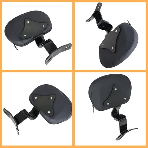 مسند ظهر للدراجة النارية، وسادة أمامية للسائق، مسند ظهر قابل للفصل، بديل للتجول CVO Street Glide Road King Road Glide 2009-2022 أسود in Kuwait