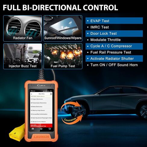 2024 LAUNCH X431 Elite Bidirectional Tool fit for Ford Lincoln Mercury Mazda, Full Systems All Resets Diagnostic Scanner, Programmable Module Installation, Battery Registration, Lifetime Free Update in Saudi Arabia