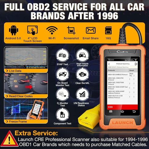 2024 LAUNCH X431 Elite Bidirectional Tool fit for Ford Lincoln Mercury Mazda, Full Systems All Resets Diagnostic Scanner, Programmable Module Installation, Battery Registration, Lifetime Free Update in Saudi Arabia