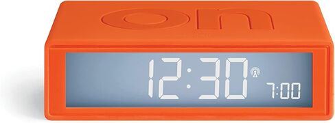 Lexon Flip+ Digital Alarm Clock for bedrooms, Reversible On/Off Faces with Snooze Function, LCD Display & Touch Sensor Light, Battery Operated, Rubber - Duck Blue in Kuwait