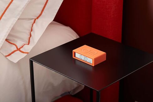 Lexon Flip+ Digital Alarm Clock for bedrooms, Reversible On/Off Faces with Snooze Function, LCD Display & Touch Sensor Light, Battery Operated, Rubber - Duck Blue in Kuwait