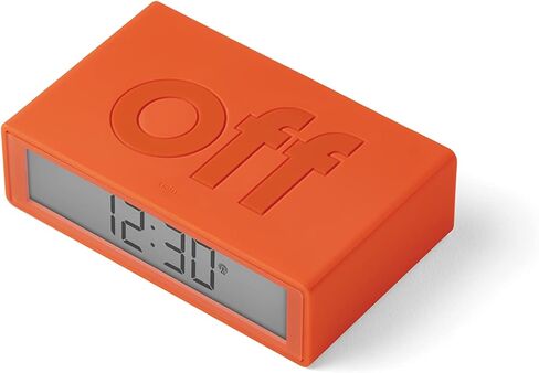 Lexon Flip+ Digital Alarm Clock for bedrooms, Reversible On/Off Faces with Snooze Function, LCD Display & Touch Sensor Light, Battery Operated, Rubber - Duck Blue in Kuwait