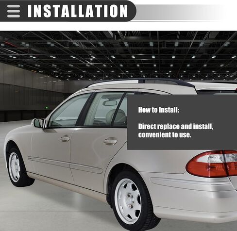 غطاء علوي للباب الأمامي الأيسر من Motoforti، لسيارة Mercedes-Benz E320 2003-2009، ABS PC، 2117270148، أسود in Saudi Arabia