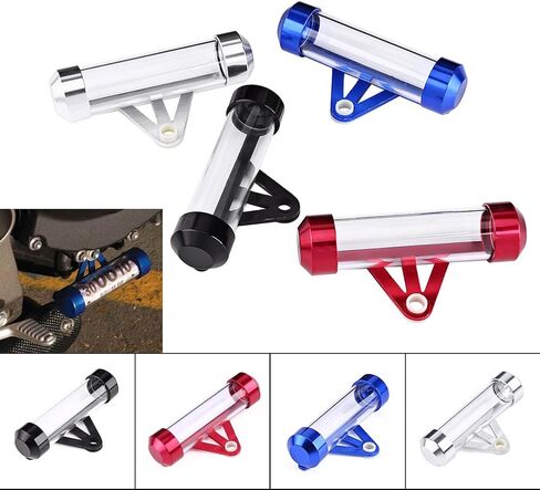 Zerone Motorcycle Tax Tube, Waterproof Motorcycle Secure Tax Disc Tube Motorbike Cylindrical Holder Frame (red) in Saudi Arabia