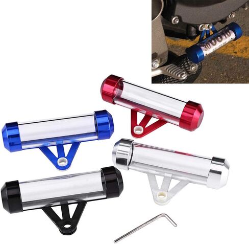 Zerone Motorcycle Tax Tube, Waterproof Motorcycle Secure Tax Disc Tube Motorbike Cylindrical Holder Frame (red) in Saudi Arabia