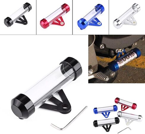Zerone Motorcycle Tax Tube, Waterproof Motorcycle Secure Tax Disc Tube Motorbike Cylindrical Holder Frame (red) in Saudi Arabia