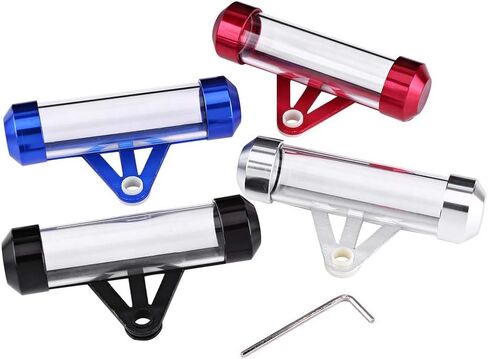 Zerone Motorcycle Tax Tube, Waterproof Motorcycle Secure Tax Disc Tube Motorbike Cylindrical Holder Frame (red) in Saudi Arabia