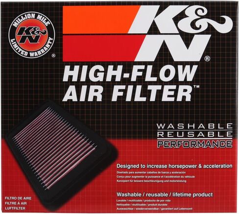 K&N Engine Air Filter: Increase Power & Towing, Washable, Premium, Replacement Air Filter: Compatible with 2015-2019 Chevy/GMC Colorado and Canyon, 33-5030 in Saudi Arabia