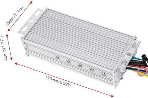 وحدة تحكم بمحرك Junluck بدون فرش + شاشة LCD، لوحة عرض LCD مقاومة للماء 5 تروس قابلة للتعديل للدراجة الكهربائية مجموعة تحكم بدون فرش للدراجة الإلكترونية (1000 وات 48 فولت) in Kuwait