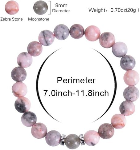 Mother's Day Gifts for Mom Mothers Day Bracelet from Daughter Natural Stone MaMa Bracelet Elegant Mom Bracelets for Women Birthday Gifts (Jade) in Saudi Arabia