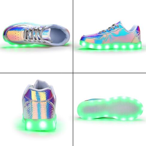 Padgene Women's Men's LED Lights Up Shoes Unisex Luminous Flashing Trainers USB Charging Lace Up Couples Dancing Shoes in Saudi Arabia