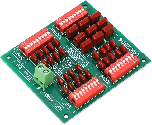 4 Digit Decade Programmable Capacitor Board 1nF-9999nF Adjustable Polypropylene Film Capacitor DC100V AC70V (DNC2B04) Programmable Capacitor Board Capacitance Box in Saudi Arabia