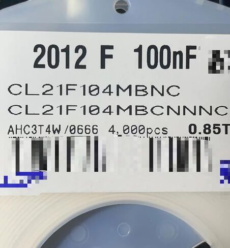 200pcs 100nF 0805 (2012) F 10% 0.1uF SMD 50V X7R Capacitors CL21F104MBCNNNC in Saudi Arabia