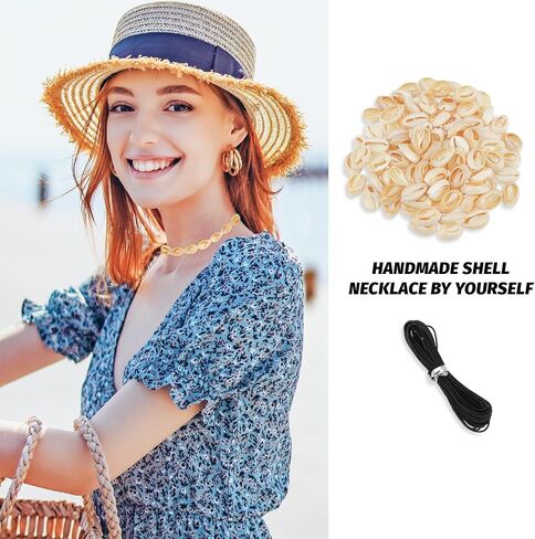 100Pcs Cowrie Shell Beads White Natural Spiral Shell Beads Sea Shells Beach Spacer Beads Charms for Summer DIY Earring Bracelet Necklace Jewelry Making in Saudi Arabia