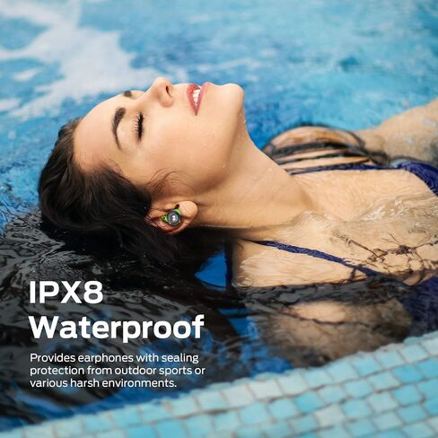 Monster Champion True Wireless Earbuds, Bluetooth 5.0 IPX8 Waterproof Sports Headphones with aptX Deep Bass, CVC 8.0 Noise Cancellation, Type C Quick Charge, 100Hrs Charging Case in Saudi Arabia