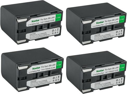 Kastar 2-Pack Battery Replacement for Samsung SB-L160 SBL160, SB-L320 SBL320, SB-L480 SBL480, SB-L110A SBL110A Battery, Samsung VP-W87 VP-W87D VP-W90 VP-W95D VP-W97 Medion MD9014 VP-SCD55 Camera in Saudi Arabia