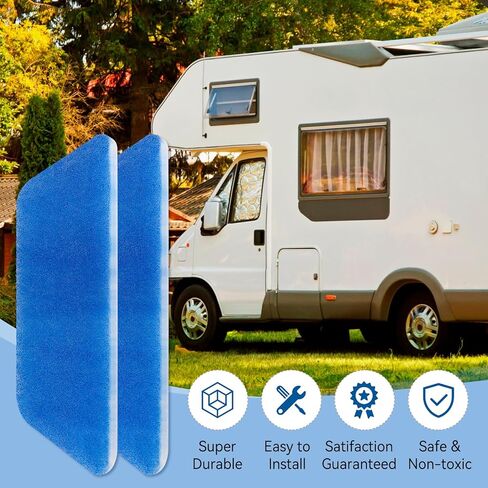 مرشحات الهواء RV 6 "× 16" متوافقة مع وحدات تكييف الهواء Coleman Mach RV، استبدال مرشحات التيار المتردد RV لفتحة التهوية الحرارية لمكيف الهواء، MERV 6 يستبدل فلتر الهواء، 4 عبوات in Kuwait