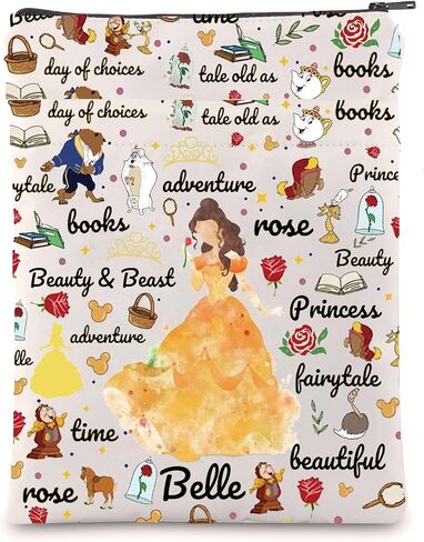 LQRI Princess Rose Belle Book Sleeve Cartoon Movie Merchandise Fairy Tales Lover Gift Beauty Beast Gift in Saudi Arabia