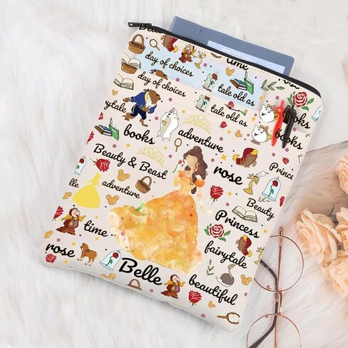 LQRI Princess Rose Belle Book Sleeve Cartoon Movie Merchandise Fairy Tales Lover Gift Beauty Beast Gift in Saudi Arabia