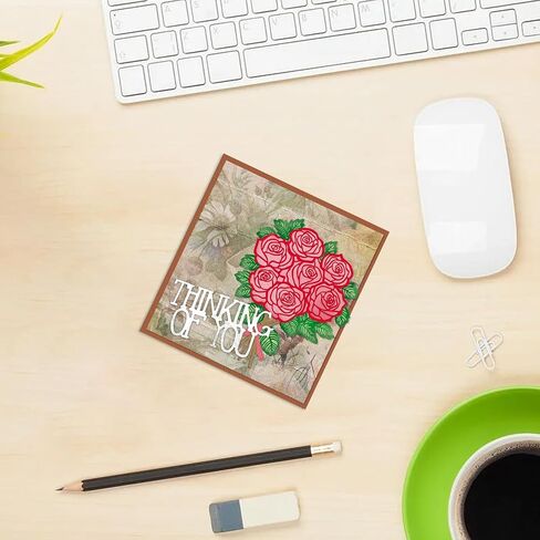 Metal Rose Cutting Dies Flower Bouquet Die Cuts for Card Making, Wedding Rose Die Cut Embossing Stencil Template Tool for Wedding Invitation DIY Scrapbooking Photo Album Card Craft Decoration in Saudi Arabia
