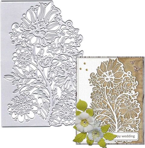 Metal Rose Cutting Dies Flower Bouquet Die Cuts for Card Making, Wedding Rose Die Cut Embossing Stencil Template Tool for Wedding Invitation DIY Scrapbooking Photo Album Card Craft Decoration in Saudi Arabia