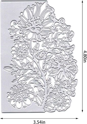 Metal Rose Cutting Dies Flower Bouquet Die Cuts for Card Making, Wedding Rose Die Cut Embossing Stencil Template Tool for Wedding Invitation DIY Scrapbooking Photo Album Card Craft Decoration in Saudi Arabia