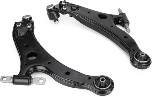 ذراع التحكم الأمامي السفلي مع مجموعة وصلات كروية جانب الركاب والسائق + رابط نهاية قضيب التثبيت + طقم تعليق نهاية قضيب الربط الداخلي الخارجي لـ 2004 2005 2006 2007 2008 2009 Toyota Sienna in Kuwait