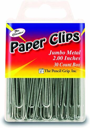 مشبك ورق كلاسيكي جامبو مقاس 2 بوصة، فضي، 30 مشبكًا في كل صندوق (TPG-359) in Kuwait