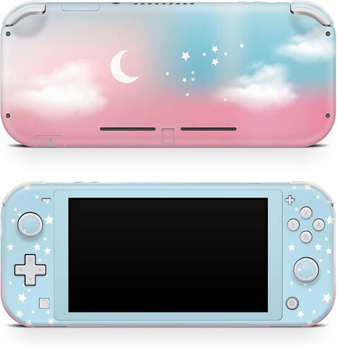 تصميم TACKY DESIGN Clouds Skin متوافق مع Nintendo Switch lite Skin، لون باستيل متوافق مع غطاء Switch lite من الفينيل 3M غلاف كامل لطيف متوافق مع ملصق Switch lite in Saudi Arabia