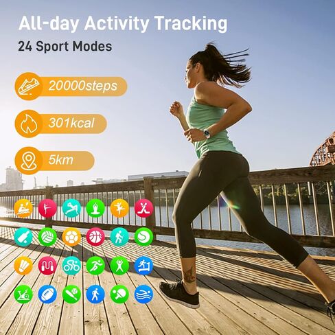 ساعة ذكية للرجال والنساء للياقة البدنية: (إجراء/الرد على المكالمة) ساعة ذكية بلوتوث لهواتف Android iOS مقاومة للماء ورياضة الجري ساعات رقمية وضغط الدم ومراقبة معدل ضربات القلب ومتتبع النوم وعداد الخطوات in Kuwait