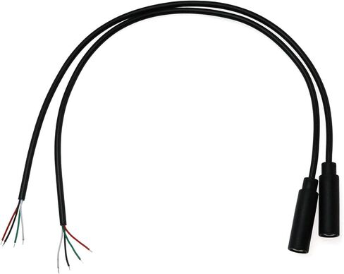 E-outstanding 3.5mm Female Jack to Bare End 2PCS Black TRRS 4 Pole 1/8" Plug Connector Audio Cable for Headphone Headset Earphone in Saudi Arabia