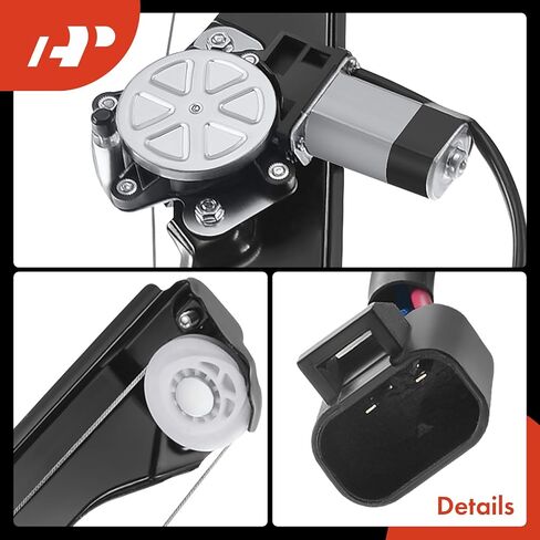 A-Premium Power Window Regulator with 2 Pins Motor Replacement for Chevrolet Traverse GMC Acadia Saturn Outlook Buick Enclave Front Right Passenger Side in Saudi Arabia