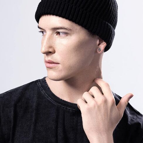 أقراط عين الشر 925 من الفضة الإسترليني هيبوالرجينيك للجنسين أقراط للرجال والنساء تميمة هدية للرجال والنساء in Kuwait