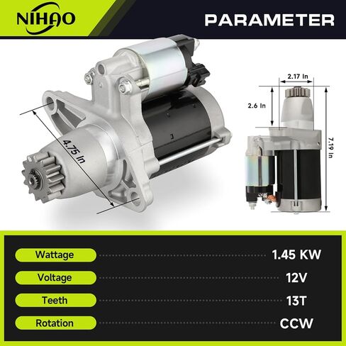 NIHAO 17825 New Starter Compatible with Camry Avalon Camry Corolla Highlander RAV4 Sienna Solara, Lexus ES300 ES330 ES350 RX330 RX350 NX200T, Scion TC XB in Kuwait