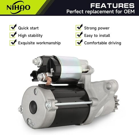 NIHAO 17825 New Starter Compatible with Camry Avalon Camry Corolla Highlander RAV4 Sienna Solara, Lexus ES300 ES330 ES350 RX330 RX350 NX200T, Scion TC XB in Kuwait