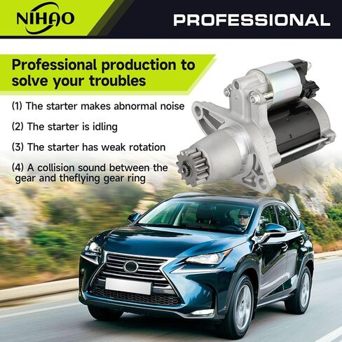 NIHAO 17825 New Starter Compatible with Camry Avalon Camry Corolla Highlander RAV4 Sienna Solara, Lexus ES300 ES330 ES350 RX330 RX350 NX200T, Scion TC XB in Kuwait
