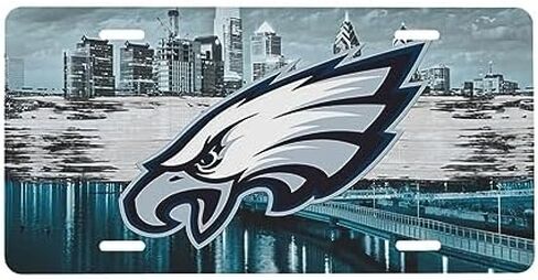 Detroit Team Aluminum License Plate American Football Car Decorative License Plate Durable Set for Women Girls Men Boys (Philadelphia1,12X6inch) in Saudi Arabia