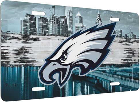 Detroit Team Aluminum License Plate American Football Car Decorative License Plate Durable Set for Women Girls Men Boys (Philadelphia1,12X6inch) in Saudi Arabia