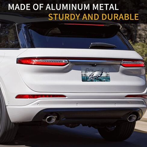 Detroit Team Aluminum License Plate American Football Car Decorative License Plate Durable Set for Women Girls Men Boys (Philadelphia1,12X6inch) in Saudi Arabia
