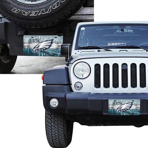 Detroit Team Aluminum License Plate American Football Car Decorative License Plate Durable Set for Women Girls Men Boys (Philadelphia1,12X6inch) in Saudi Arabia